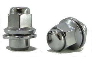 12x1.5 Chrome Mag Lug Nuts w/ Washer Brand New Wheel Nuts 13/16 Hex 