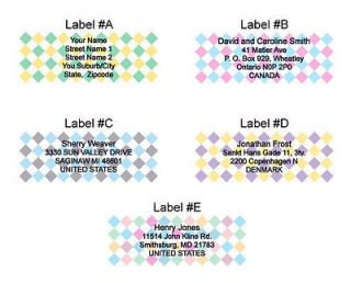personalized address labels in Printing & Personalization