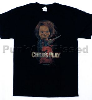 Childs Play 2   Heres Chucky t shirt   Official   FAST SHIP