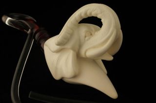 White Milk Glass Elephant Pipe Holder or Cigar Ashtray Vintage