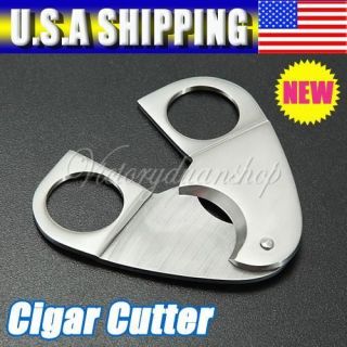  Steel Double Blades Tobacco Cigar Cutter Knife Scissors Tools