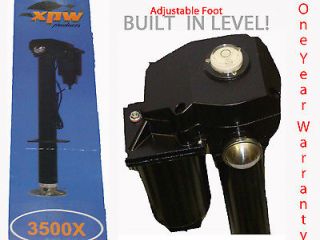  Frame 3500# Tongue Jack w/LEVEL, Adjustable Foot Electric/Power