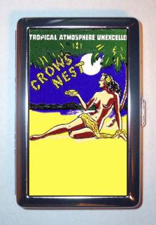   HAWAII SEXY PIN UP RETRO MATCHBOOK Cigarette Case, ID Wallet USA MADE