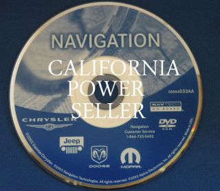 2004 2005 Chrysler 300 300C Navigation DVD Map AA