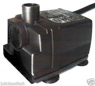 CORDED AC ELECTRIC SUBMERSIBLE 80GPH ADJUSTABLE WATER FOUNTAIN PUMP 