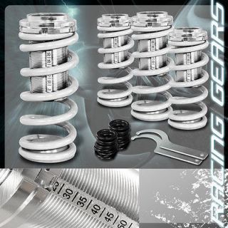 98 01 Acura Integra White Suspension Coilovers Lower Springs Kit w 