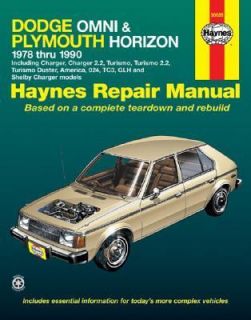 Haynes Dodge Omni and Plymouth Horizon, 1978 1990 No. 545 by M. B 