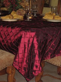 Extra Long Pintuck Thanksgiving Christmas tablecloth 70 x 144 70 162