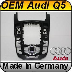 OEM Audi Q5 Quattro MMI center control panel glossy black chrome NAVI
