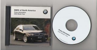 2002 BMW Original Media Press Kit Disc CD   Z8 Z3 M Roadster 330Ci M3 
