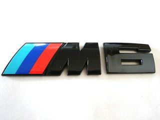 BMW M6 Black Chrome Trunk Emblem E24 E63 E64 F12 F13 Mtech