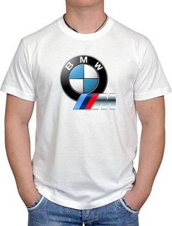BMW M POWER 3D M1 M3 M5 M6 E46 E46 MOTORSPORT UNISEX WHITE T SHIRT 