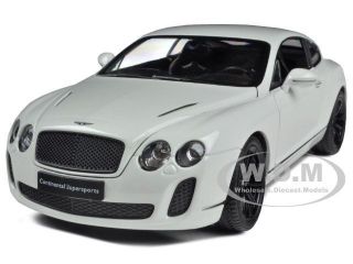 BENTLEY CONTINENTAL SUPERSPORTS WHITE 124 DIECAST MODEL CAR BY WELLY 