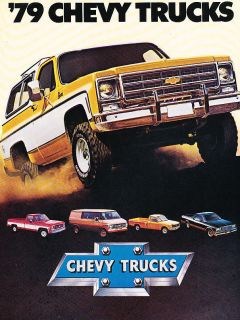  Chevrolet Truck Original Sales Brochure Catalog   Blazer El Camino 
