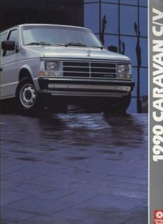 1990 Dodge Caravan Cargo Van CDN Sales Brochure Book