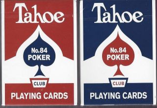 RARE Arrco Tahoe Reprint Playing Cards Deck Red and Blue
