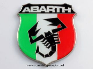   Enamel Italian Flag ABARTH Badge Fiat Punto Stilo Bravo Seicento