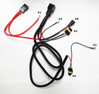 RELAY HARNESS 9008/H13 X 1 WIRE HID KIT XENON PLUG/PLAY CONNECTOR FUSE 
