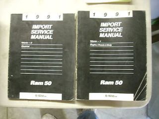1991 91 Dodge Ram 50 Truck Dealer Shop Service Repair Manual Book