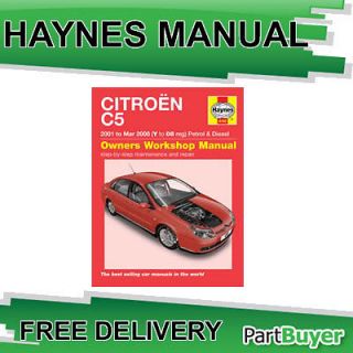 Citroen C5 1.8 2.0 Petrol 1.6 2.0 Turbo Diesel 01 08 (Y to 08) Haynes 