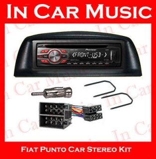 Fiat Punto Car Stereo Fitting Kit with Pioneer  WMA USB Aux Stereo 