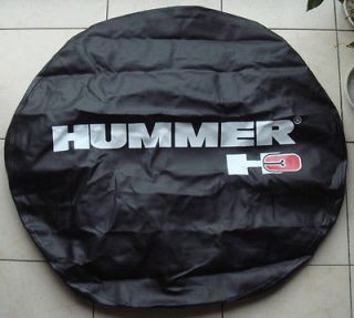HUMMER H3 Leather Spare Wheel Tire Cover 265/75R16, P285/70 R16 Good 
