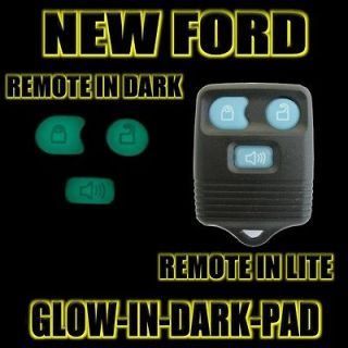 New BLACK Ford Keyless Entry Key Remote Fob 3 BUTTON & GLOW IN DARK 