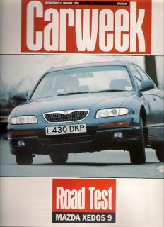 Mazda Xedos 9 2.5 V6 Saloon 1994 UK Market Road Test Brochure Carweek