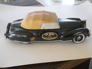 1941 Lincoln Continental Convertible Model Car /Ezra Brooks Whiskey 