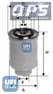 Isuzu I Mark 1.8 Diesel (VIN P) (USA) UFI Fuel Filter, 01/83   12/84
