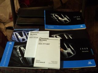 2009 Honda S2000 S 2000 Owners Manual Set w/ Case