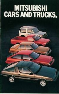 1984 Mitsubishi Full Line Small 16 Page Brochure  Star​ion,Cordia 