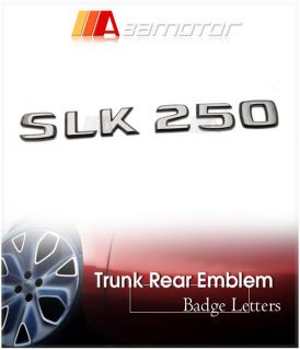 Mercedes Benz R172 Black Chrome Emblem Letter SLK250