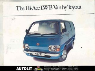 1978 Toyota Hi Ace LWB Van Truck Brochure England