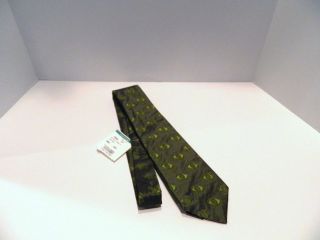 Authentic Chanel Hunter Green CC Tie NWT Made in Italy
