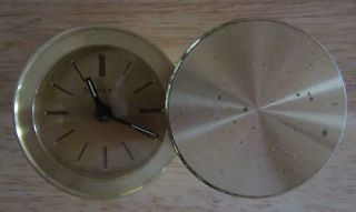 Tiffany & Co. Swivel lid Alarm Clock in Brass RUNNING GREAT NEW 