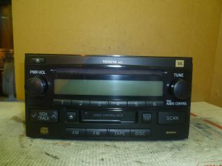 04 06 Toyota Highlander Radio Single Cd Cassette Player JBL 86120 