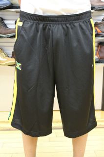   Jet Black Yellow Kelly Green Jamaica Mens Size Basketball Shorts NEW