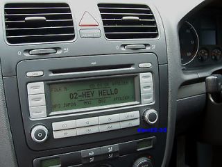   listed VW RCD 300 /CD RDS RADIO WITH SECURITY CODE & VW 3.4 MANUAL