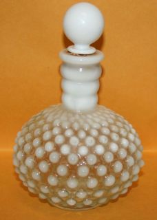 Vintage HobNail Fenton Cologne Honeysuckle Perfume Mens Bottle 