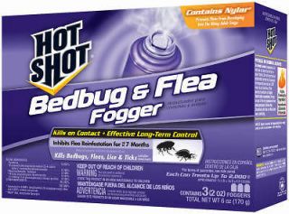   HG 95911 3 pack 2 oz Aerosol Bedbug Flea & Tick Room Fogger Spray