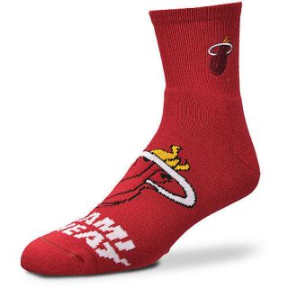   Feet Miami Heat NBA Big Quarter Socks Mens Size Large 10 13 One Pair