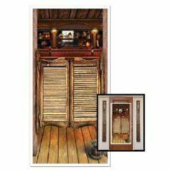 WILD WEST COWBOY COUNTRY WESTERN SALOON DOOR COVER SCENE SETTER PARTY 