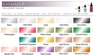   Airbrush Makeup Shimmer Colour Range you choose 15ml also for Luminess