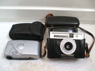 Agfa ISO   Rapid IF Vintage Camera With Case 5Long With 35mm Camera
