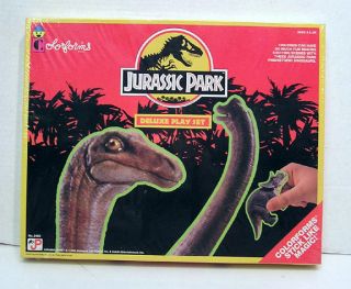 1992 Jurassic Park Colorforms Deluxe Play Set  STILL SEALED