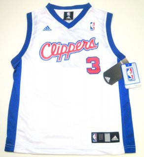 NBA Adidas Los Angeles Clippers Chris Paul Youth White Jersey