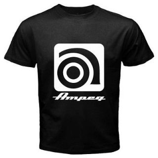 AMPEG AMP BASS AMPLIFIER GUITAR Black Logo BlackT Shirt Size S M L XL 