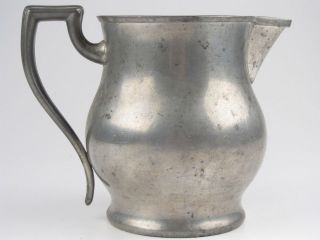 Antique Pewter Pitcher Jug Vase Continental 6.5 Tall 18 