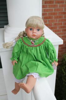   Bishop Christmas Holiday Dress for 10, 15, 18 inch doll American Girl